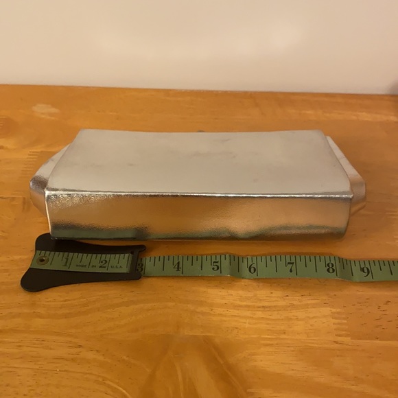 Shiny Silver Clutch Purse Vintage - Picture 5 of 9